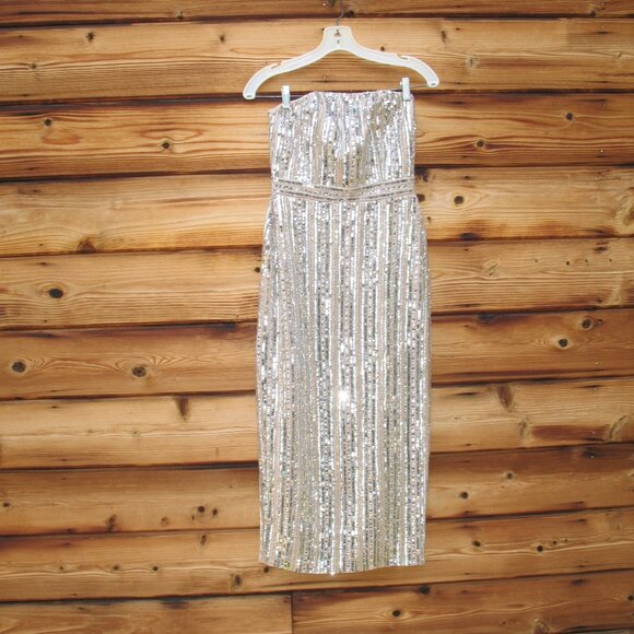 Mac Duggal 93831 Embellished Strapless Sheath Dress - Picture 7 of 16